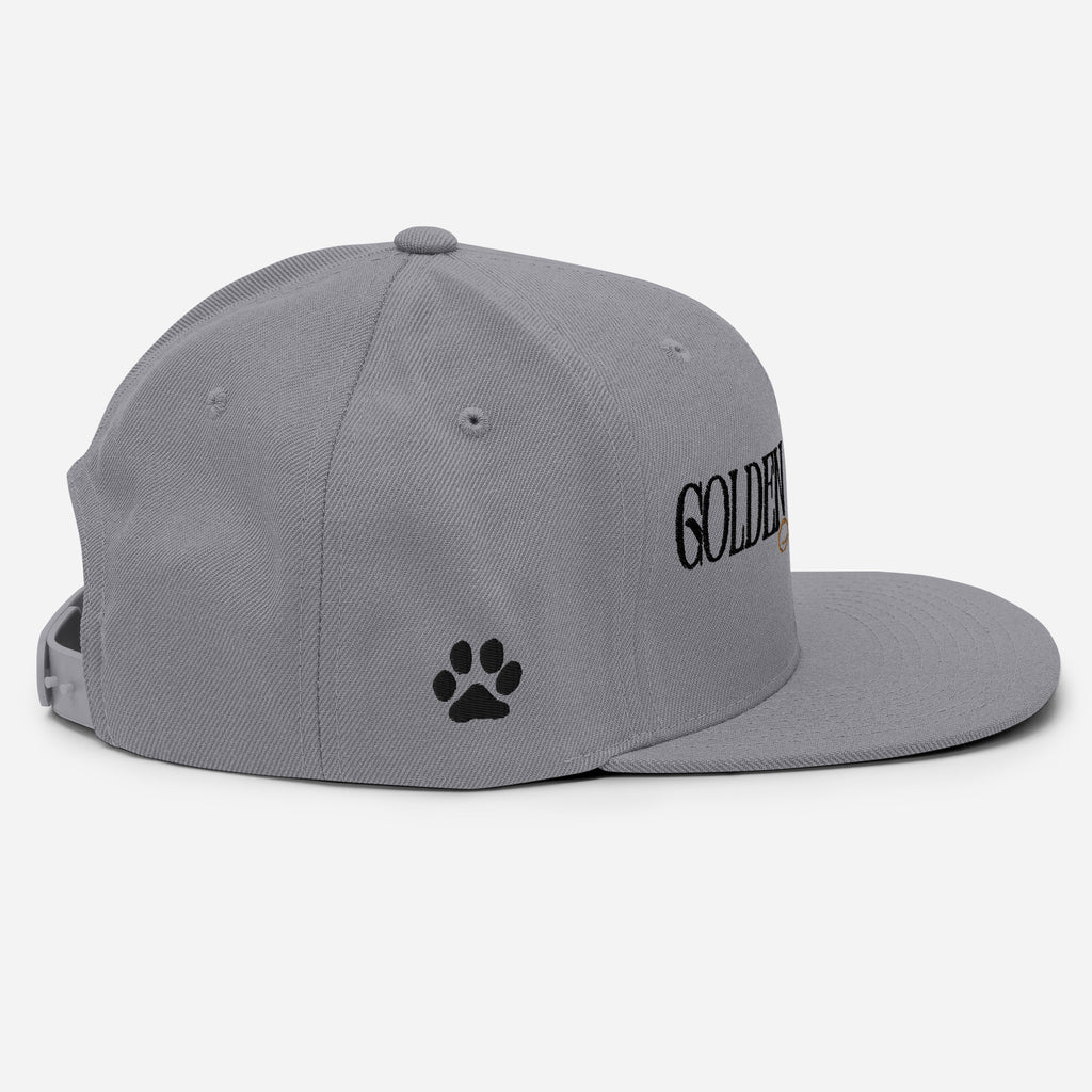 Golden Retriever Masc snapback hat, view 6 — Rose Gold Co