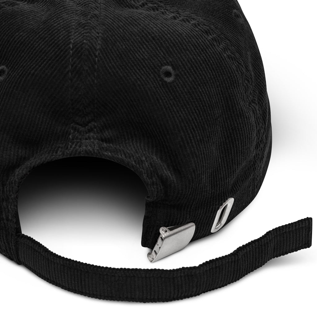 Love Wins rainbow shadow corduroy cap, view 2 — Rose Gold Co