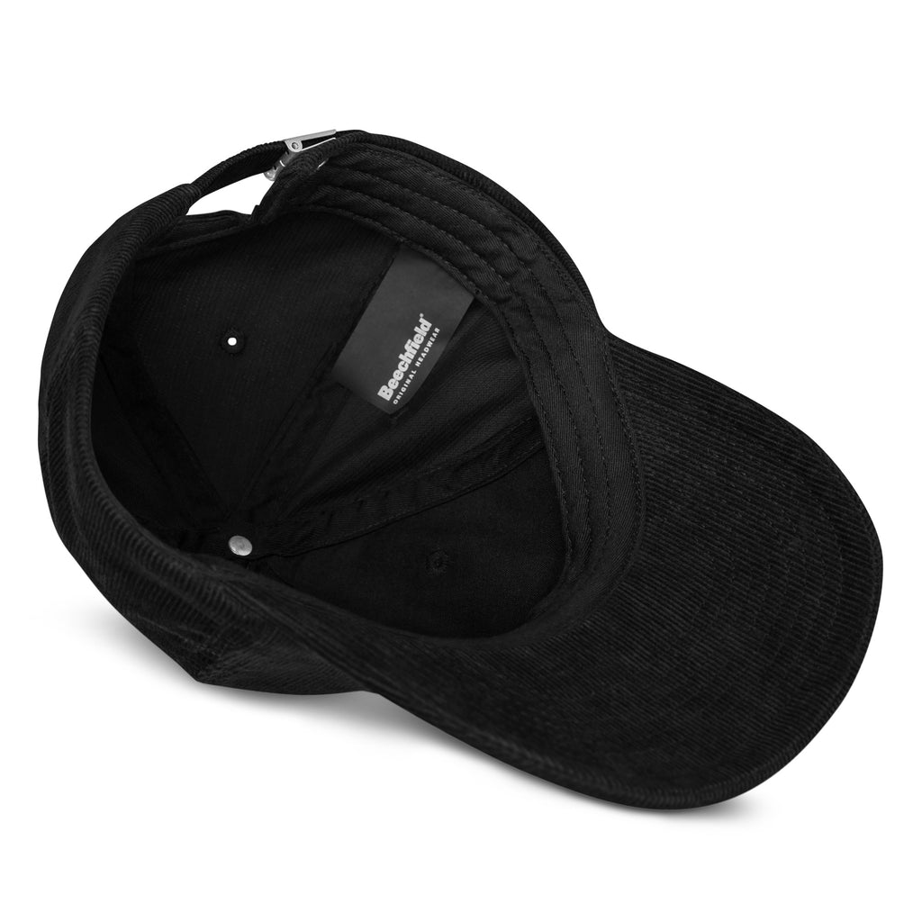 Love Wins rainbow shadow corduroy cap, view 3 — Rose Gold Co