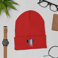 Ace melting heart beanie, view 5 — Rose Gold Co