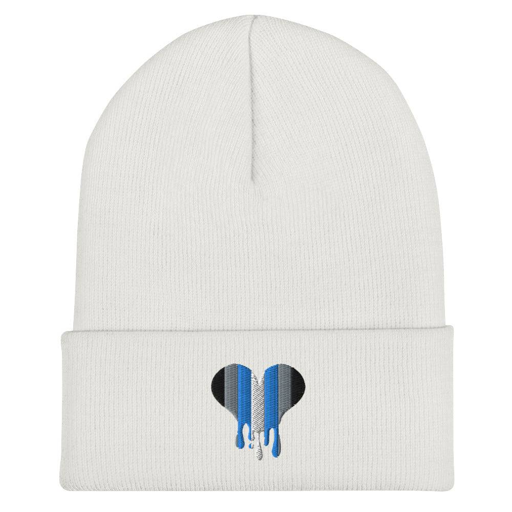 Demiboy melting heart beanie, view 7 — Rose Gold Co