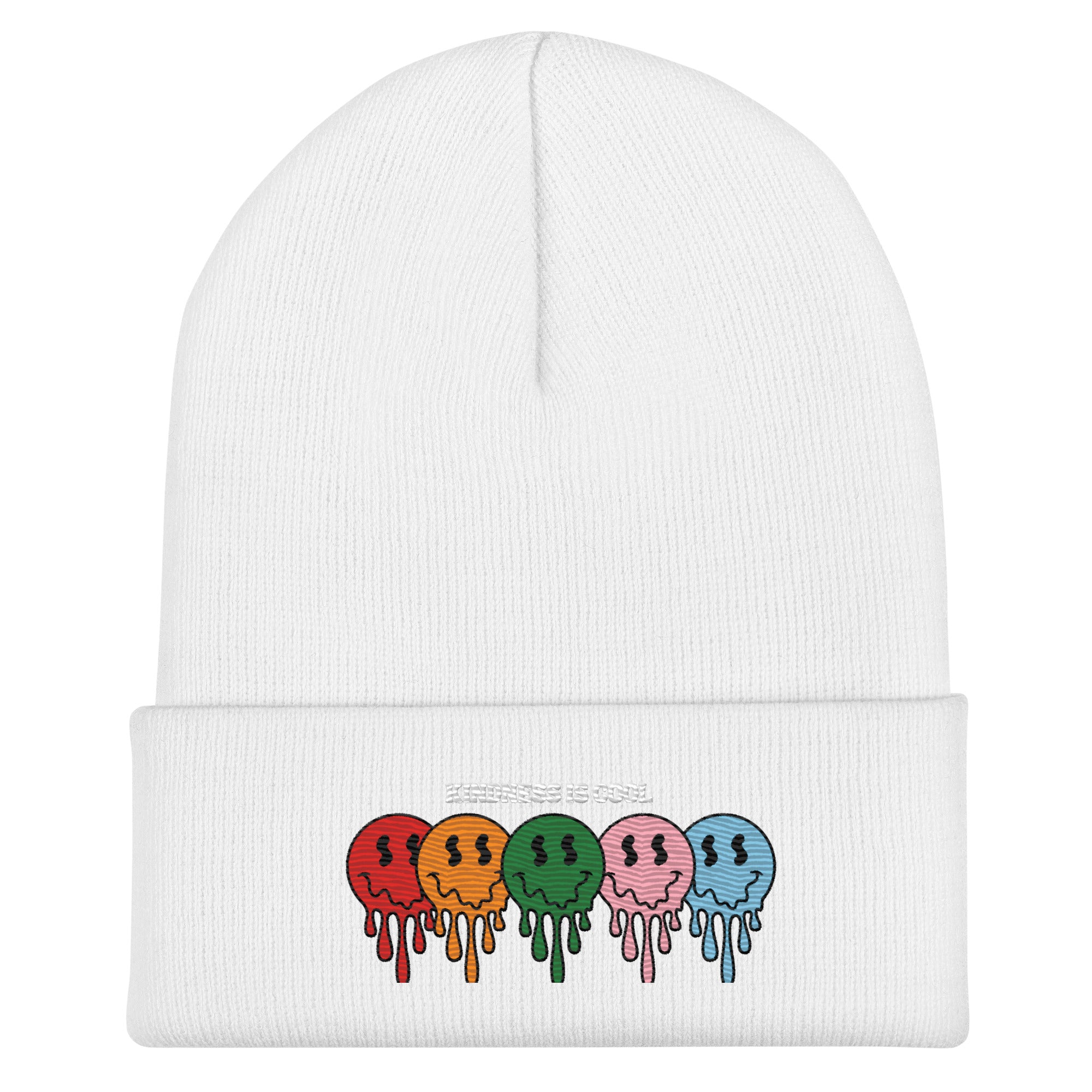 Kindness Is Cool cuffed beanie, view 6 — Rose Gold Co