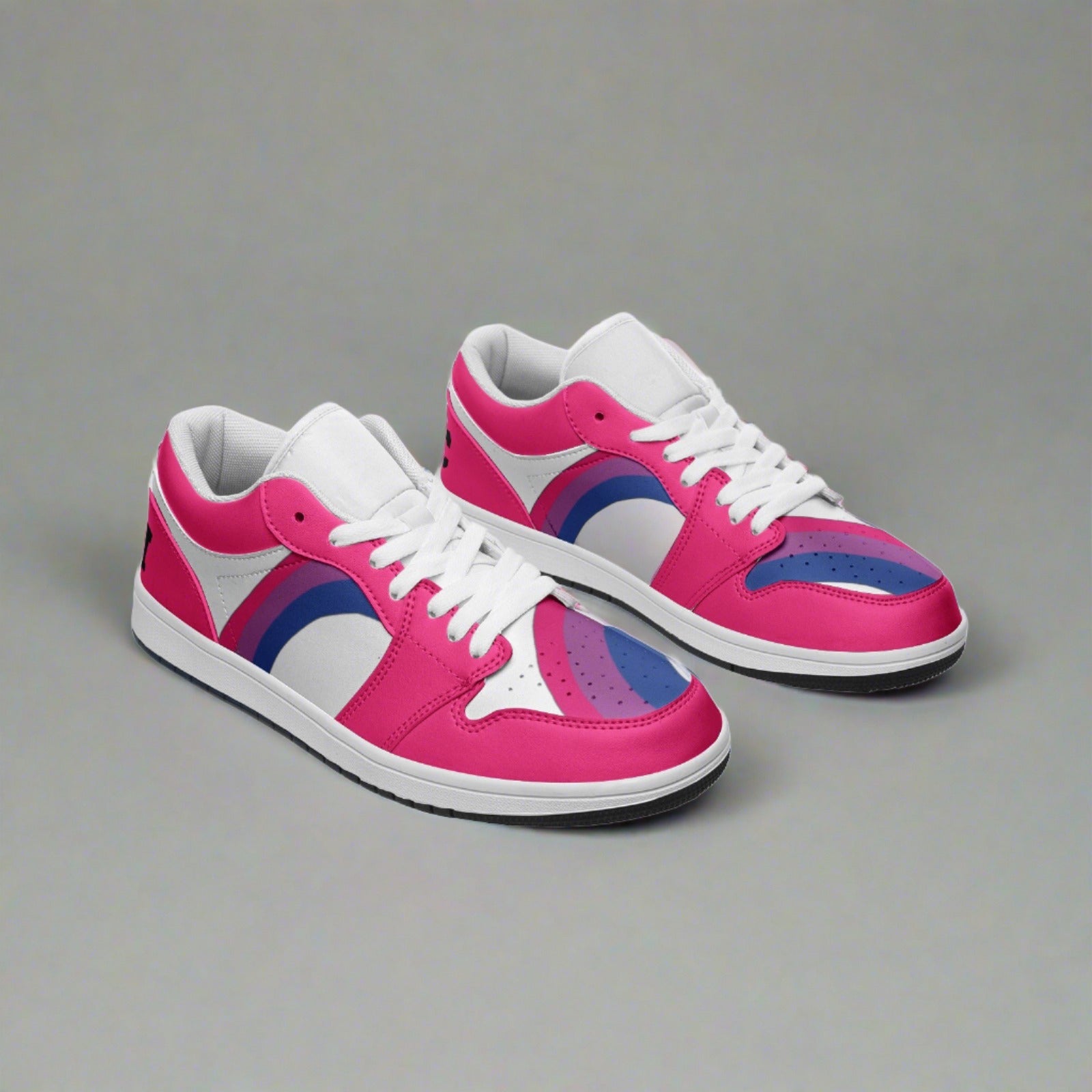 Bisexual Pride Low Top PINK Unisex Sneakers - Rose Gold Co. Shop