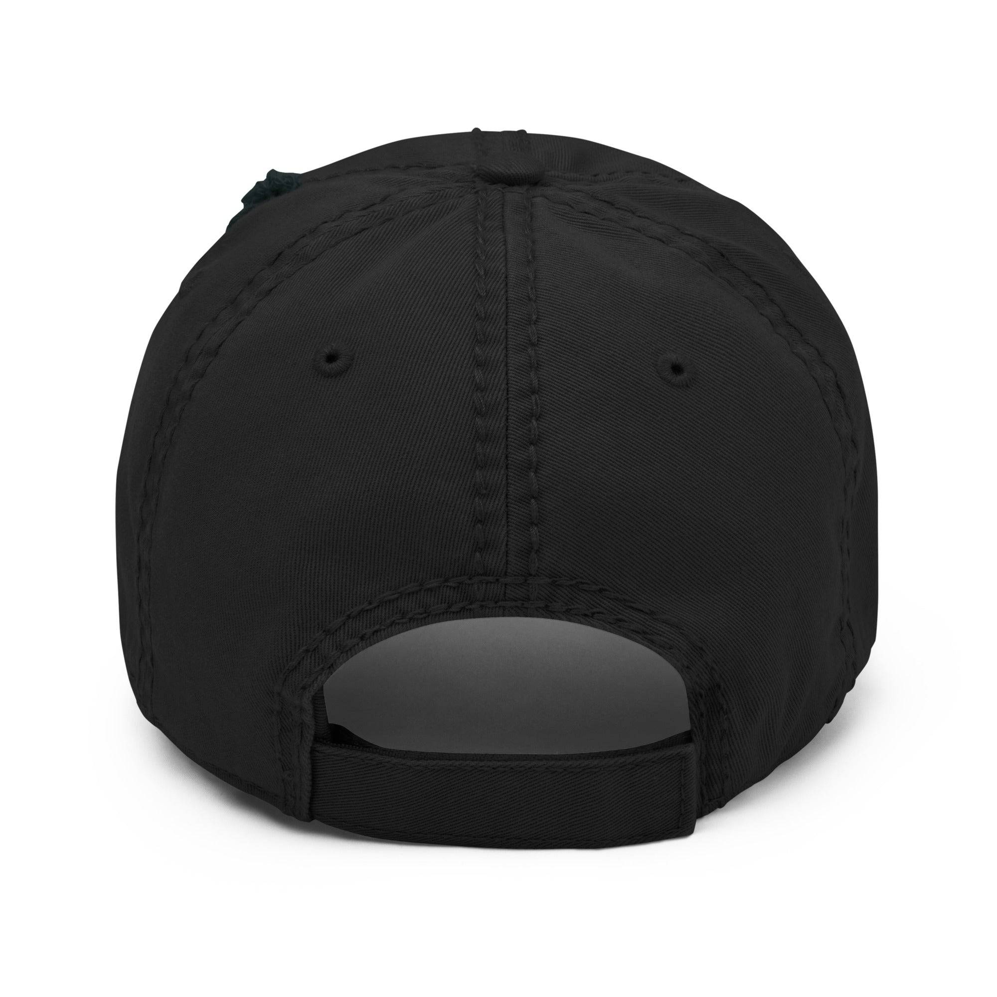 Cupioromantic pride distressed dad hat, view 3 — Rose Gold Co