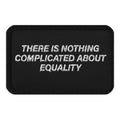Nothing Complicated About Equality embroidered patch, front view — Rose Gold Co