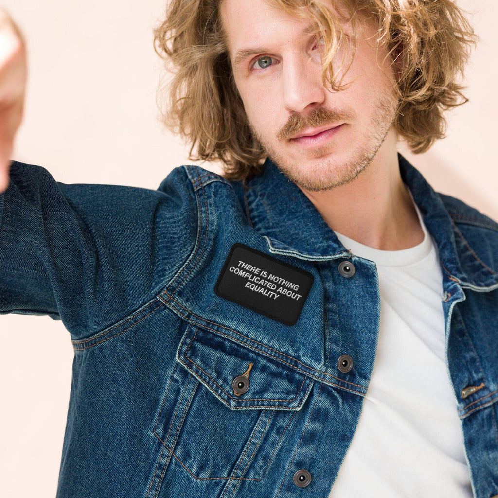 Nothing Complicated About Equality embroidered patch, view 2 — Rose Gold Co