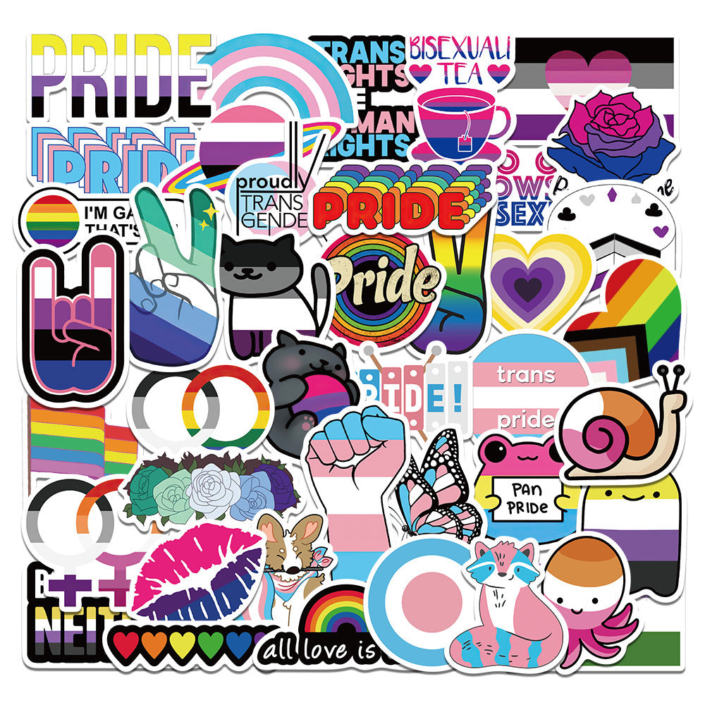 LGBT Pride Stickers 50 Pack