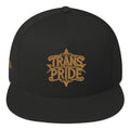 Trans Pride flat bill cap — Rose Gold Co