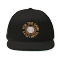 I Play For The Same Team flat bill cap, view 2 — Rose Gold Co