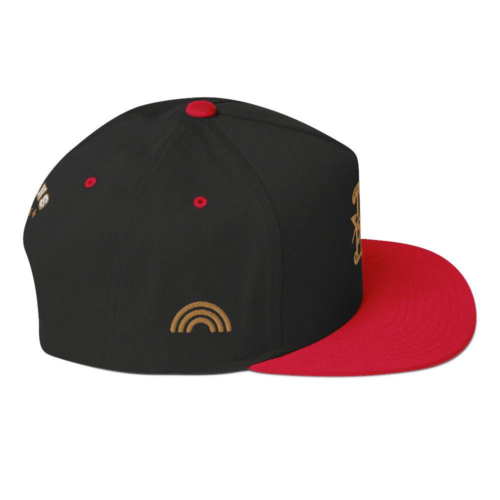 Trans Pride flat bill cap, view 9 — Rose Gold Co
