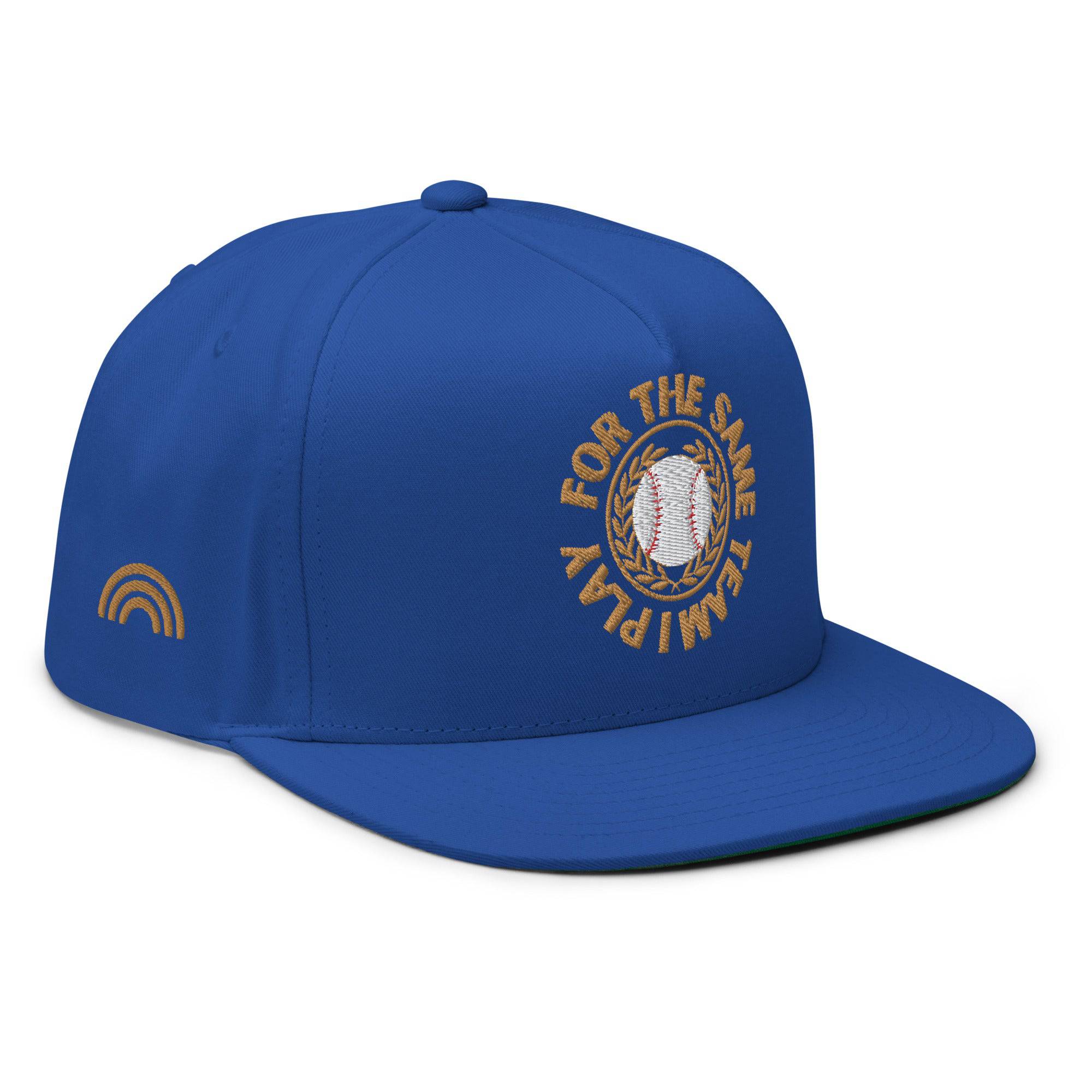 I Play For The Same Team flat bill cap, view 13 — Rose Gold Co