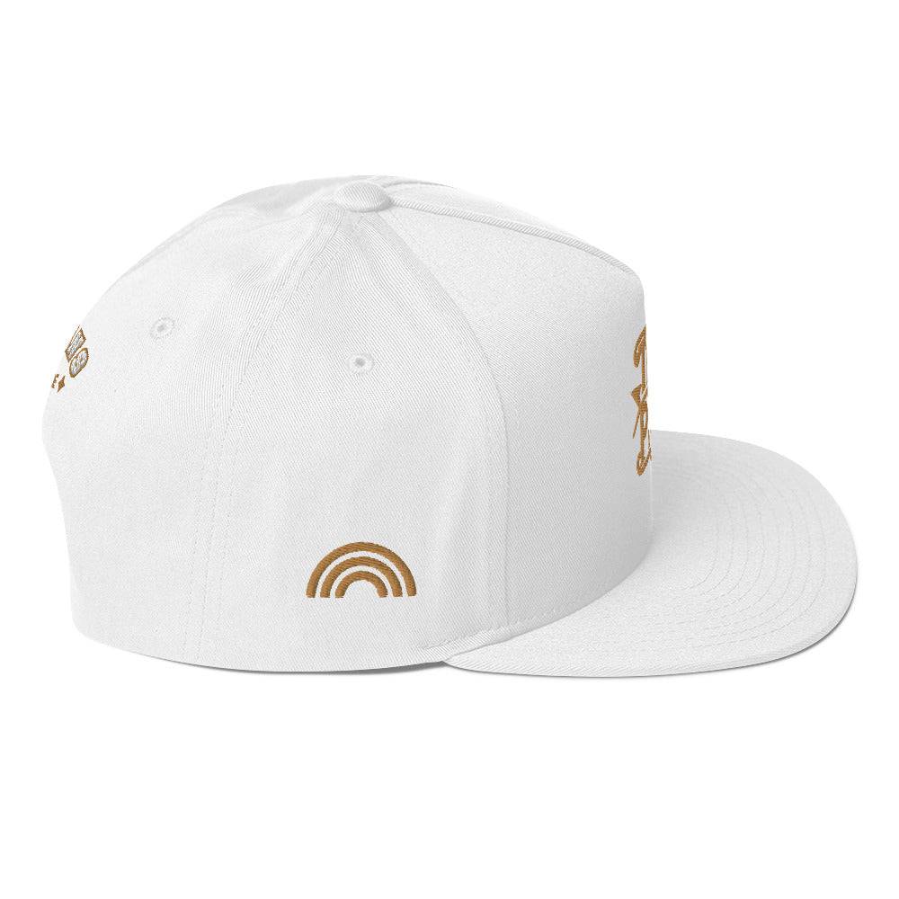 Trans Pride flat bill cap, view 12 — Rose Gold Co