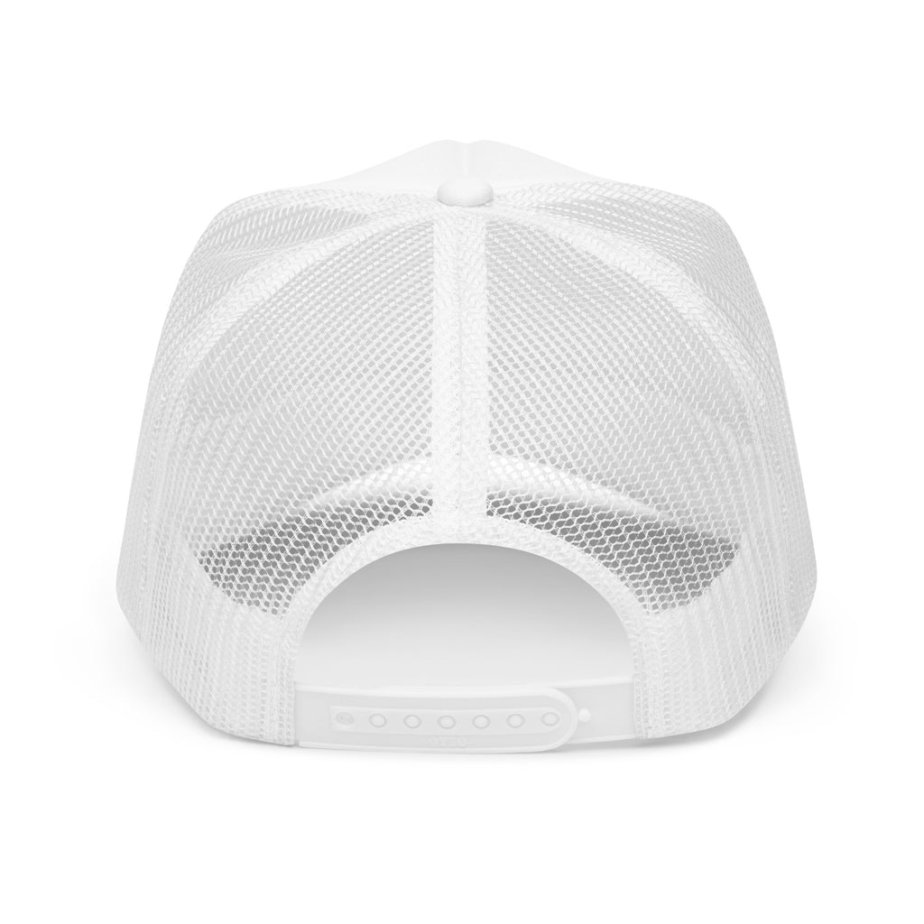 Y'all Means All embroidered trucker hat, view 7 — Rose Gold Co