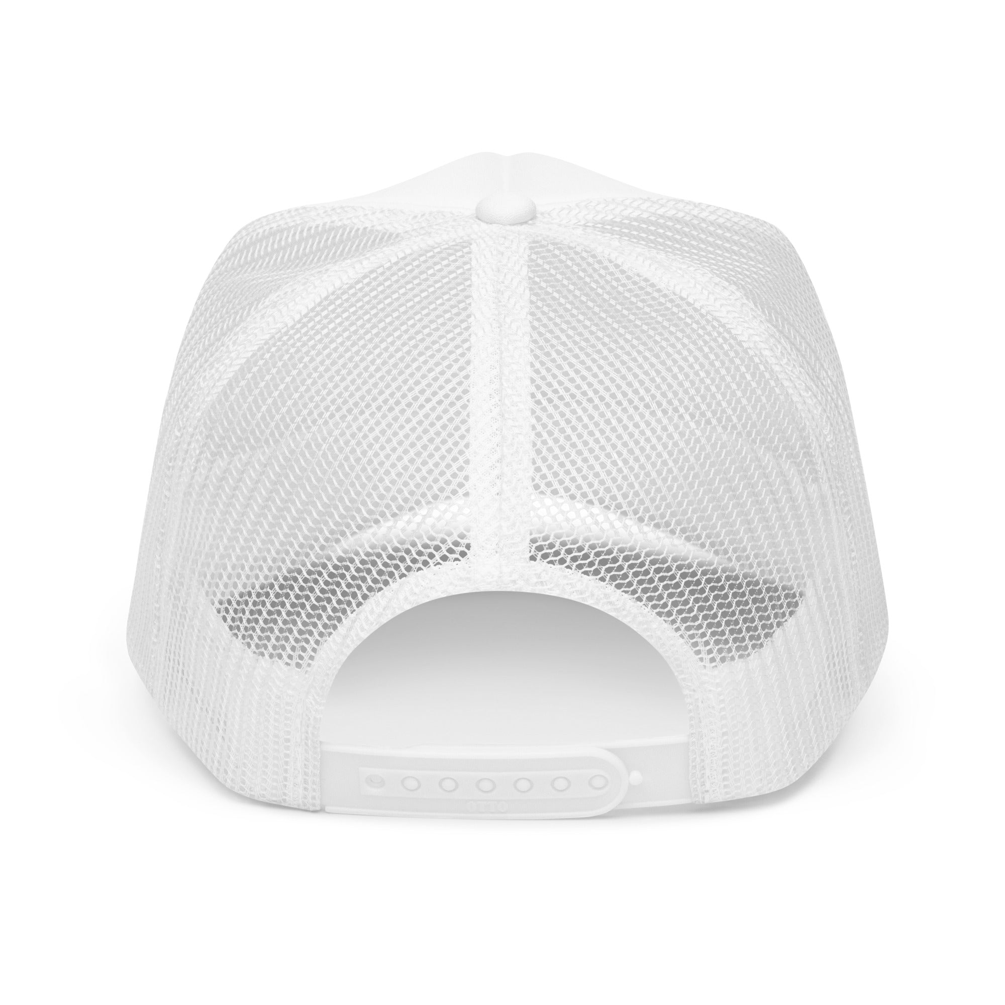 Y'all Means All embroidered trucker hat, view 7 — Rose Gold Co