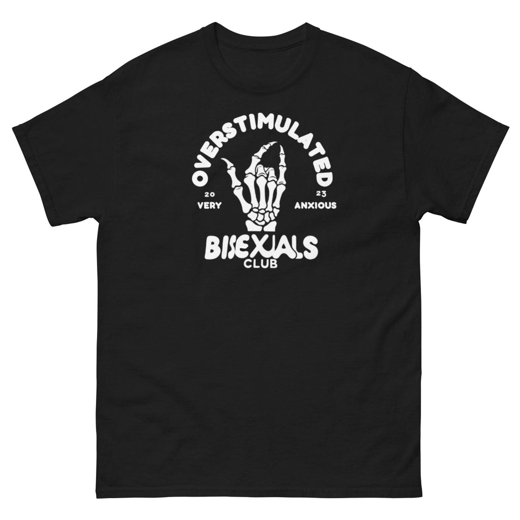 Overstimulated Bisexuals Club tee, view 6 — Rose Gold Co