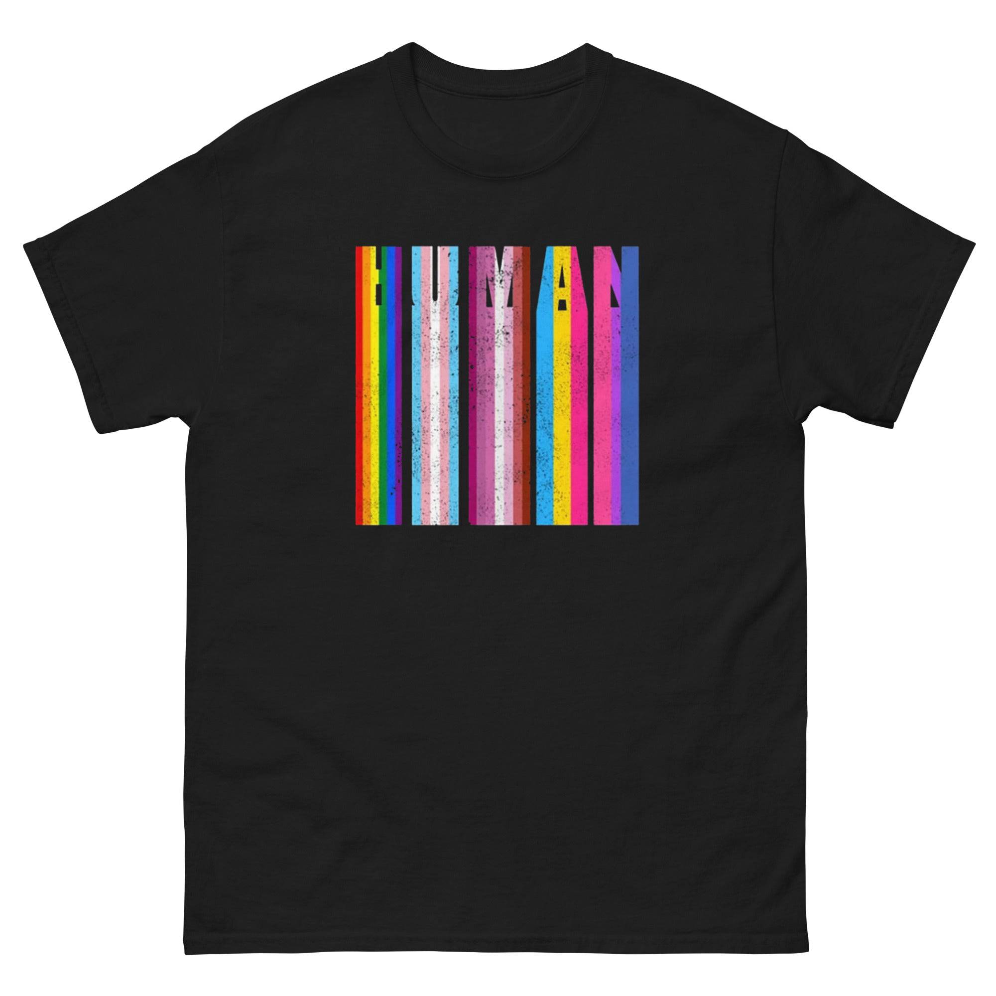 Human Melting Flag tee, view 2 — Rose Gold Co