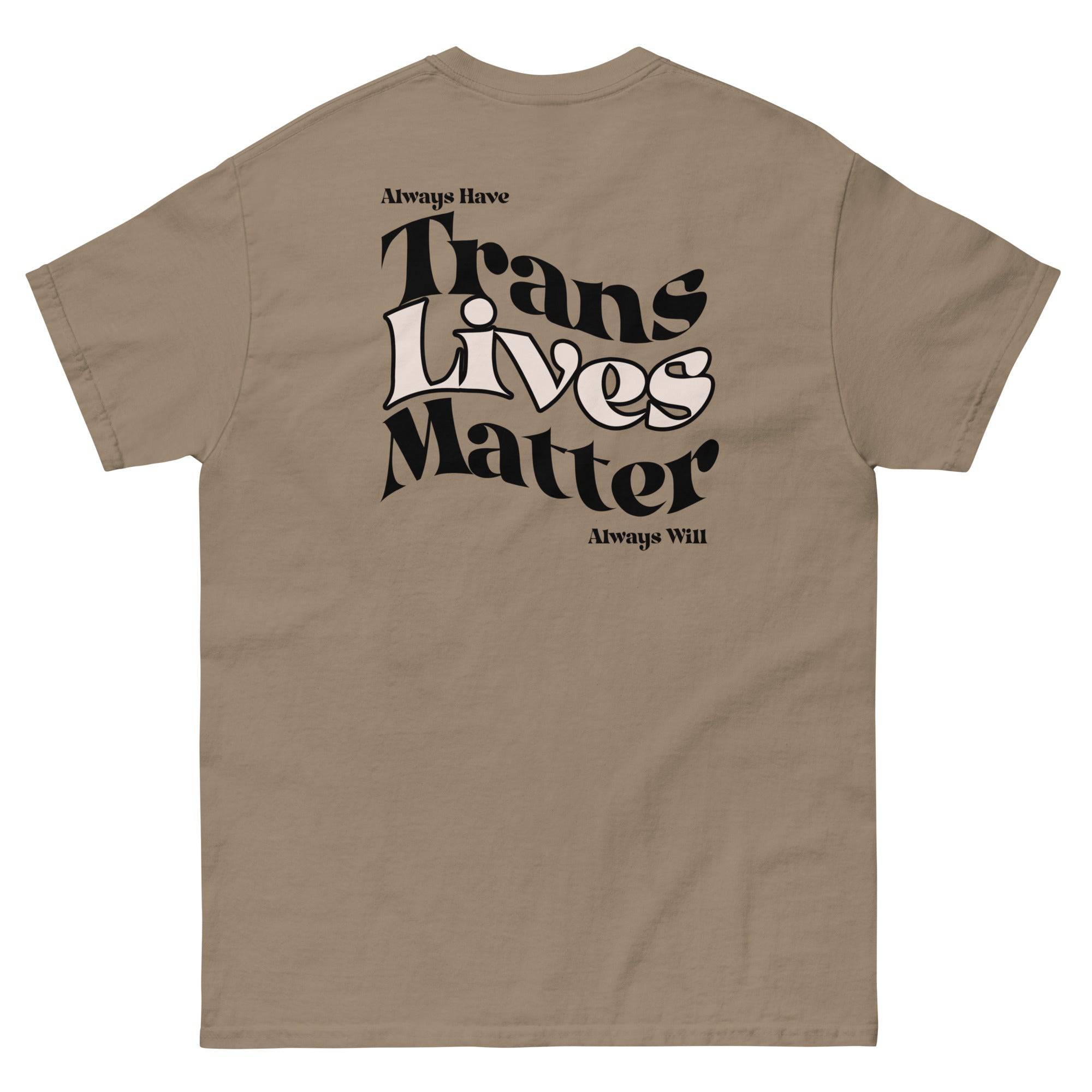 Trans Lives Matter tee, view 5 — Rose Gold Co