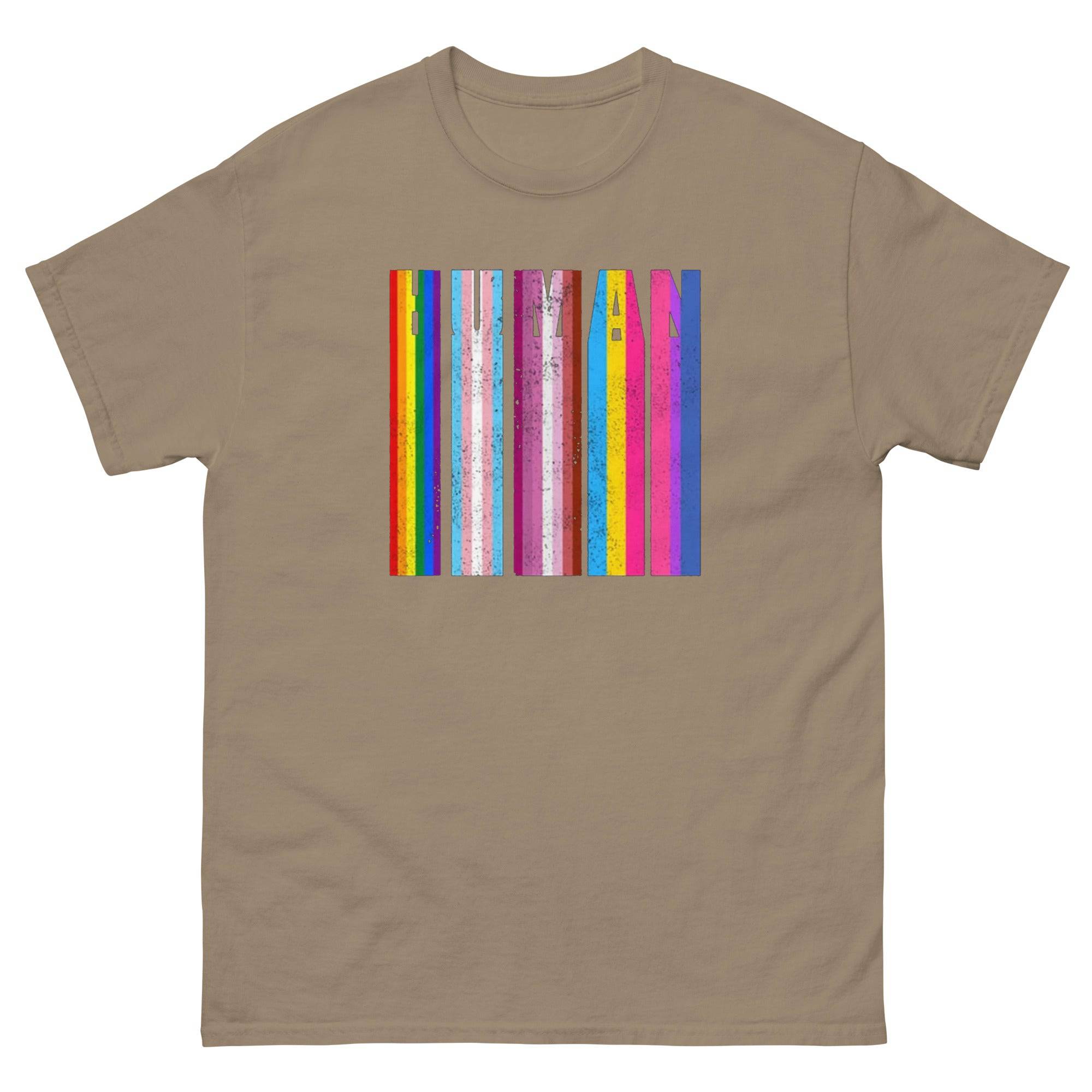 Human Melting Flag tee, view 5 — Rose Gold Co