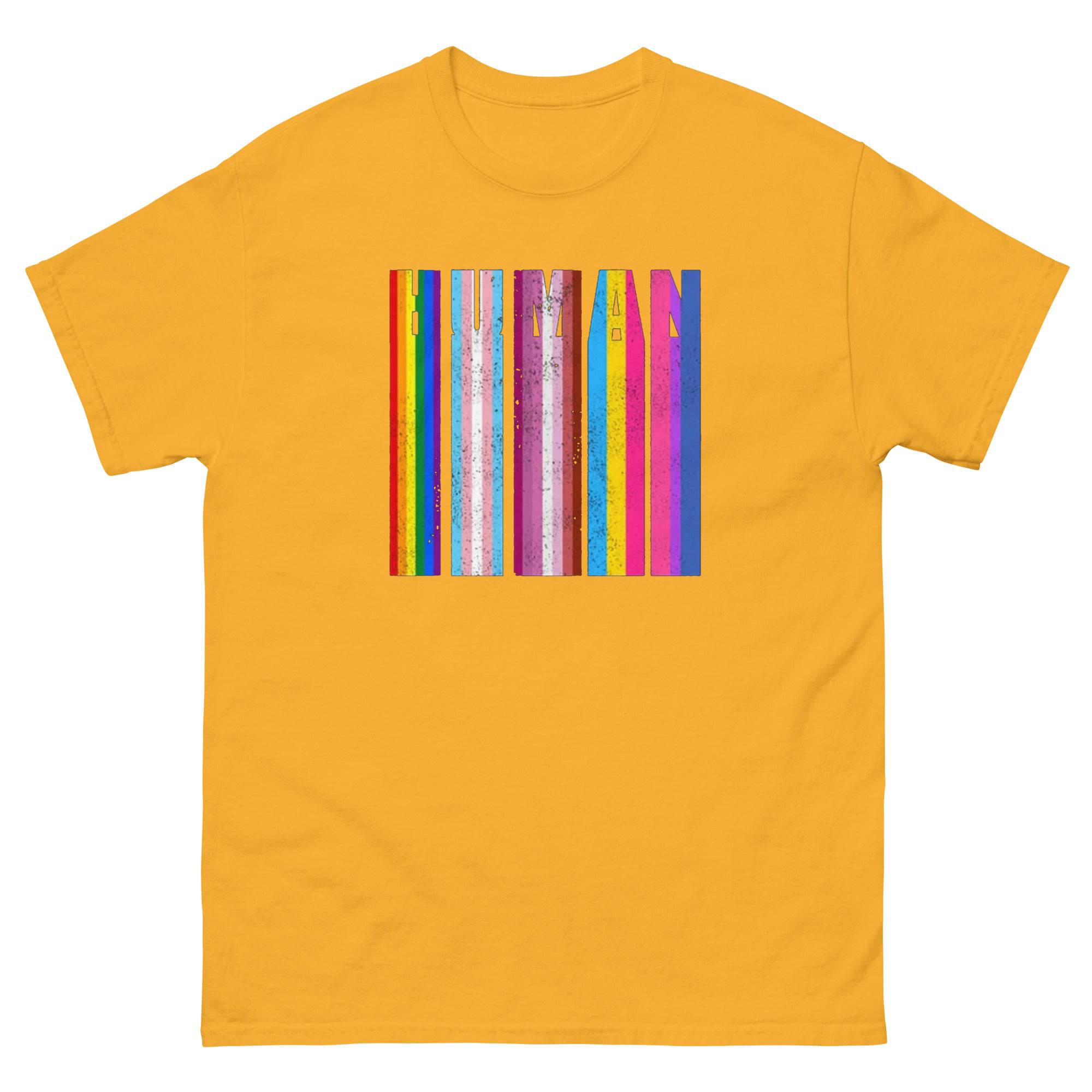 Human Melting Flag tee, view 7 — Rose Gold Co