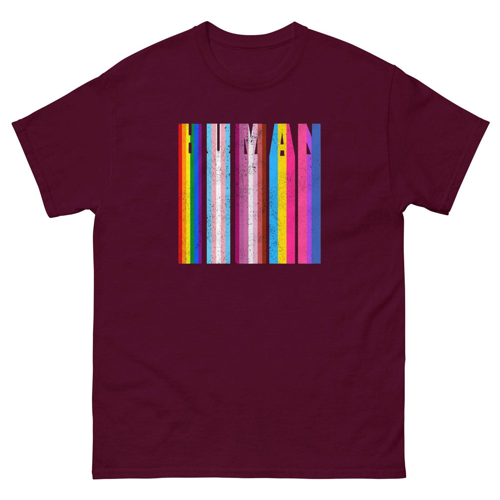 Human Melting Flag tee, view 3 — Rose Gold Co