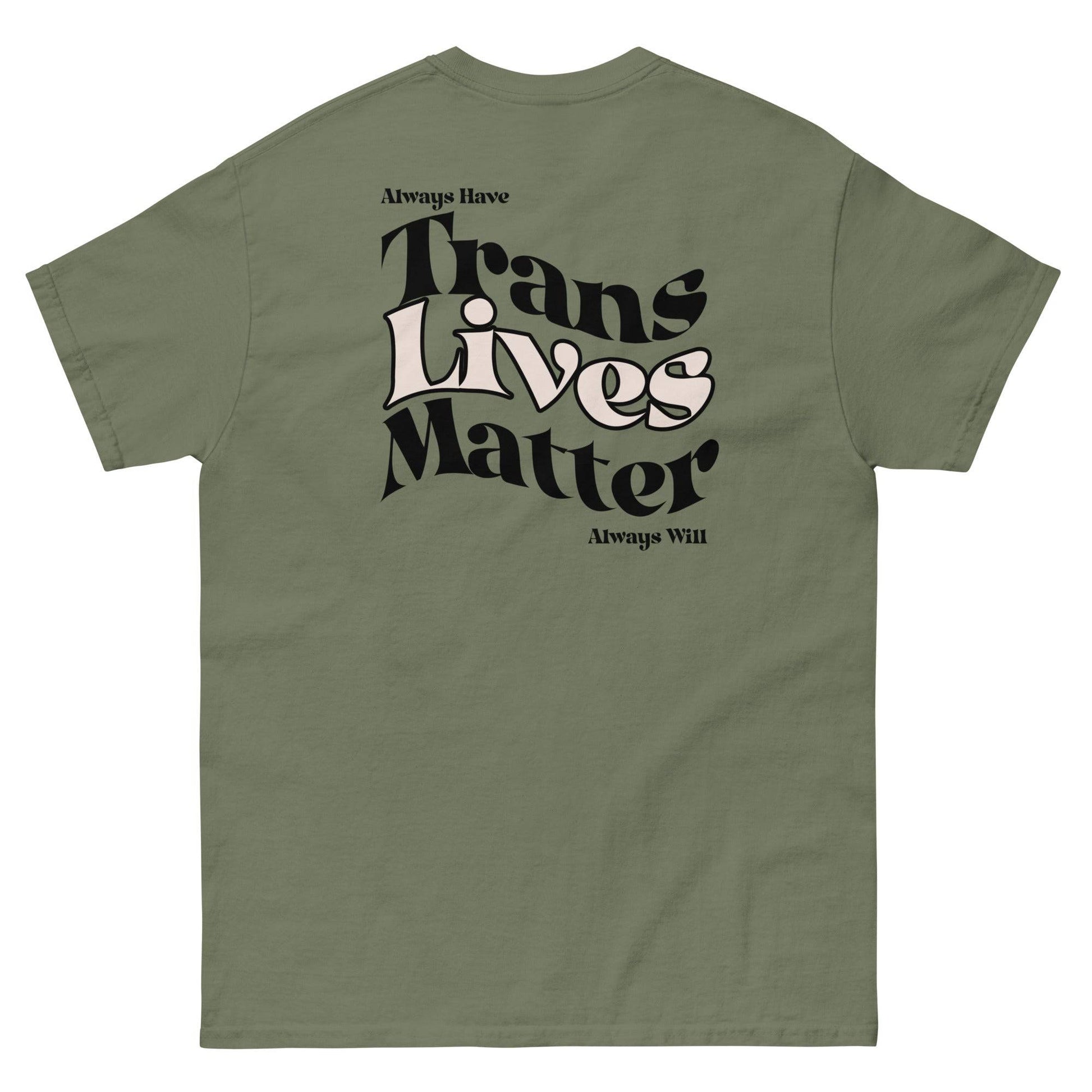 Trans Lives Matter classic tee - Rose Gold Co. Shop