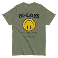 Bi Days Smiley bisexual tee, view 3 — Rose Gold Co