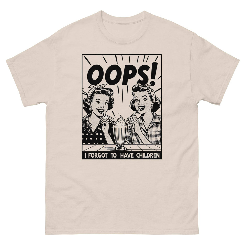 Oops I Forgot to Have Children tee, view 3 — Rose Gold Co