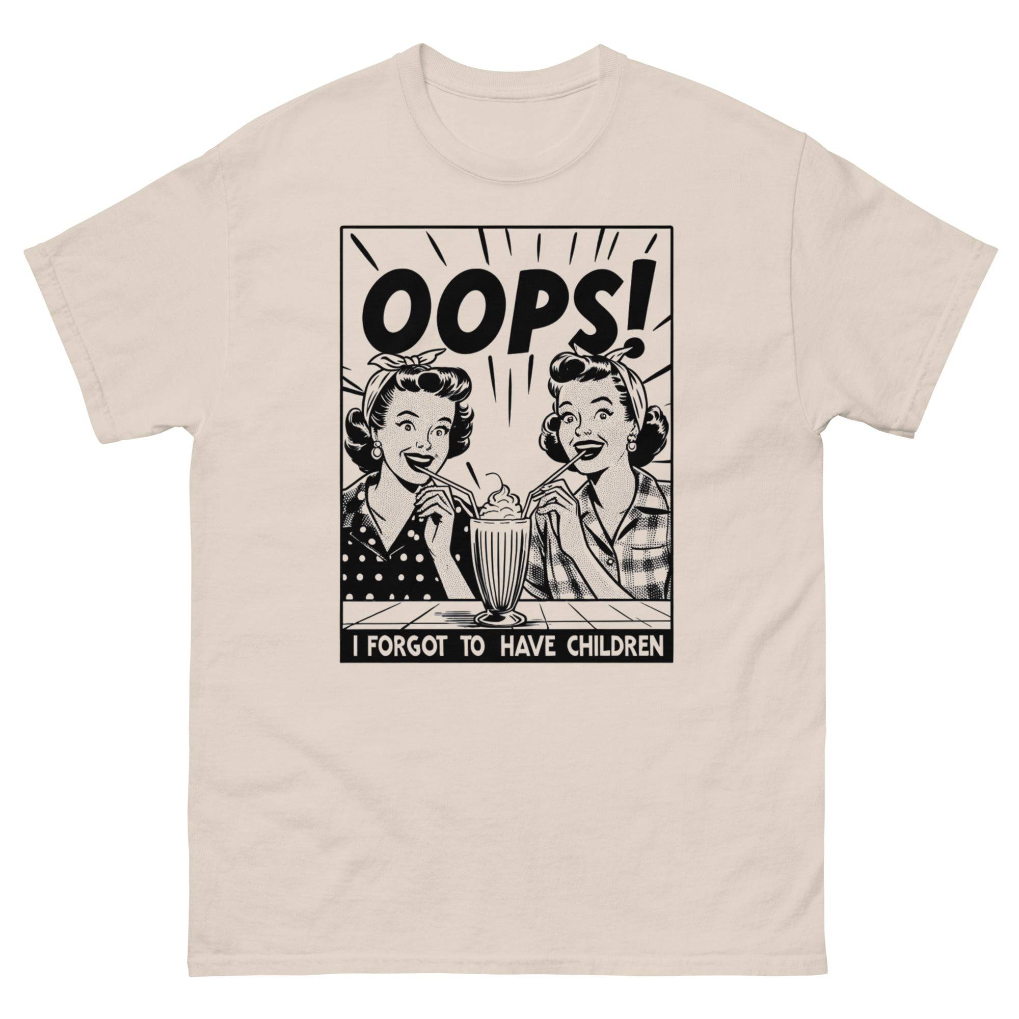 Oops I Forgot to Have Children tee, view 3 — Rose Gold Co