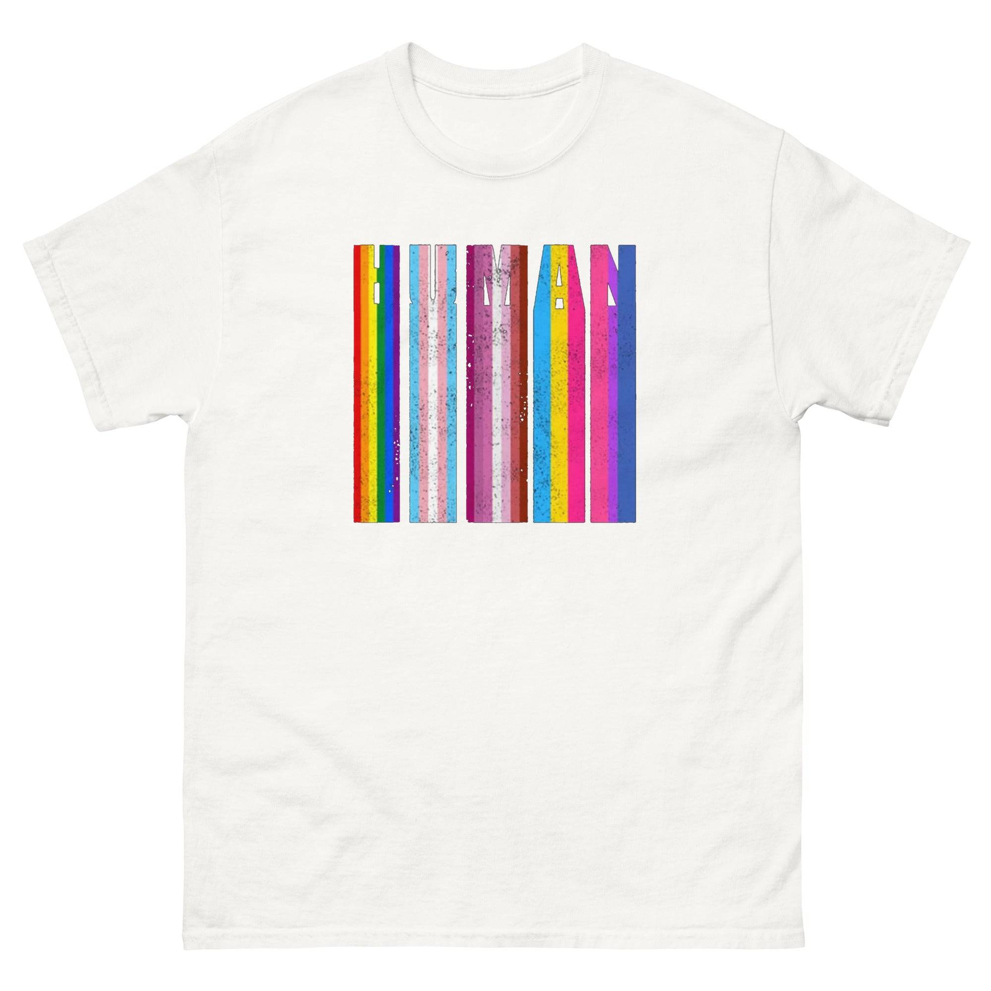 Human Melting Flag tee, view 8 — Rose Gold Co
