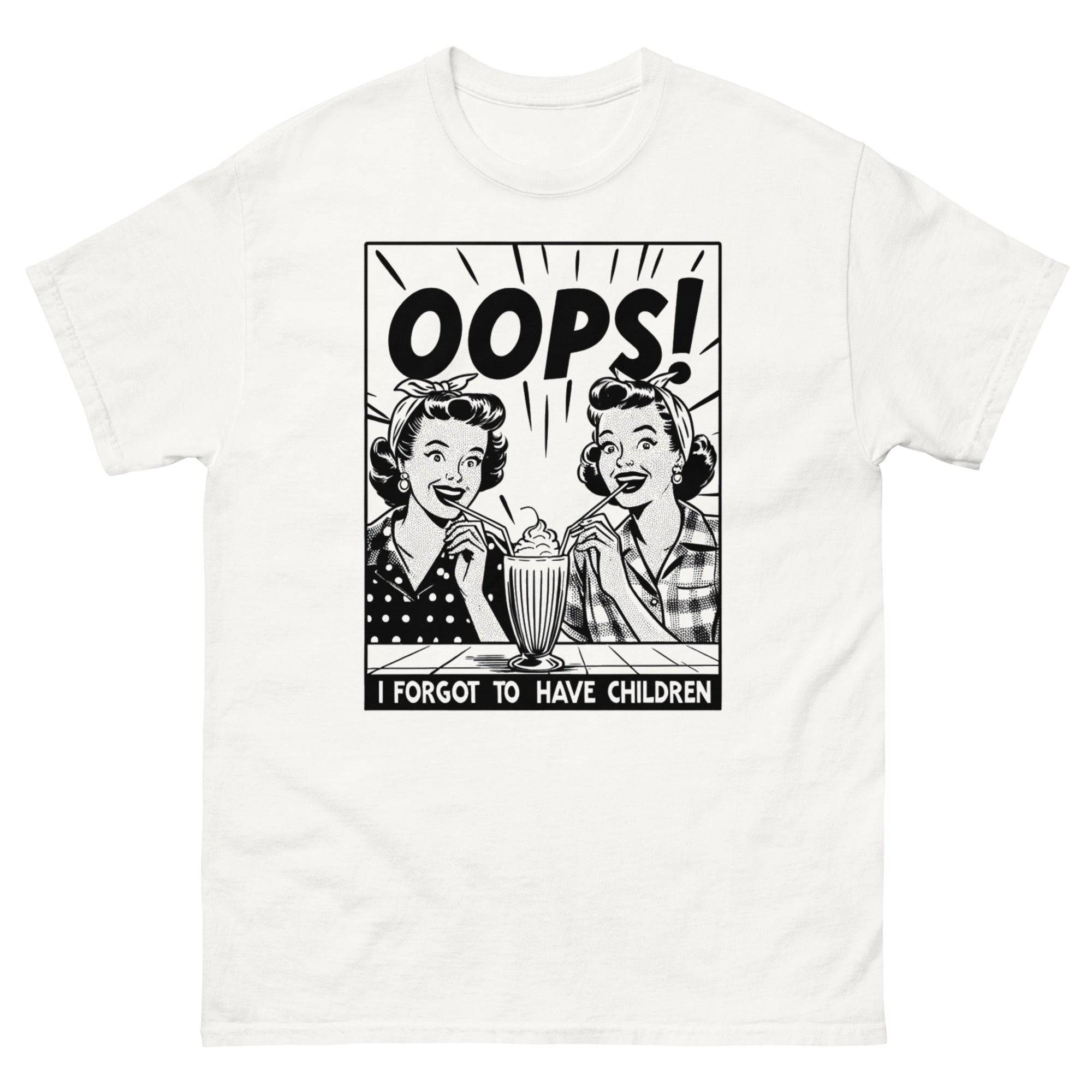Oops I Forgot to Have Children tee, view 2 — Rose Gold Co