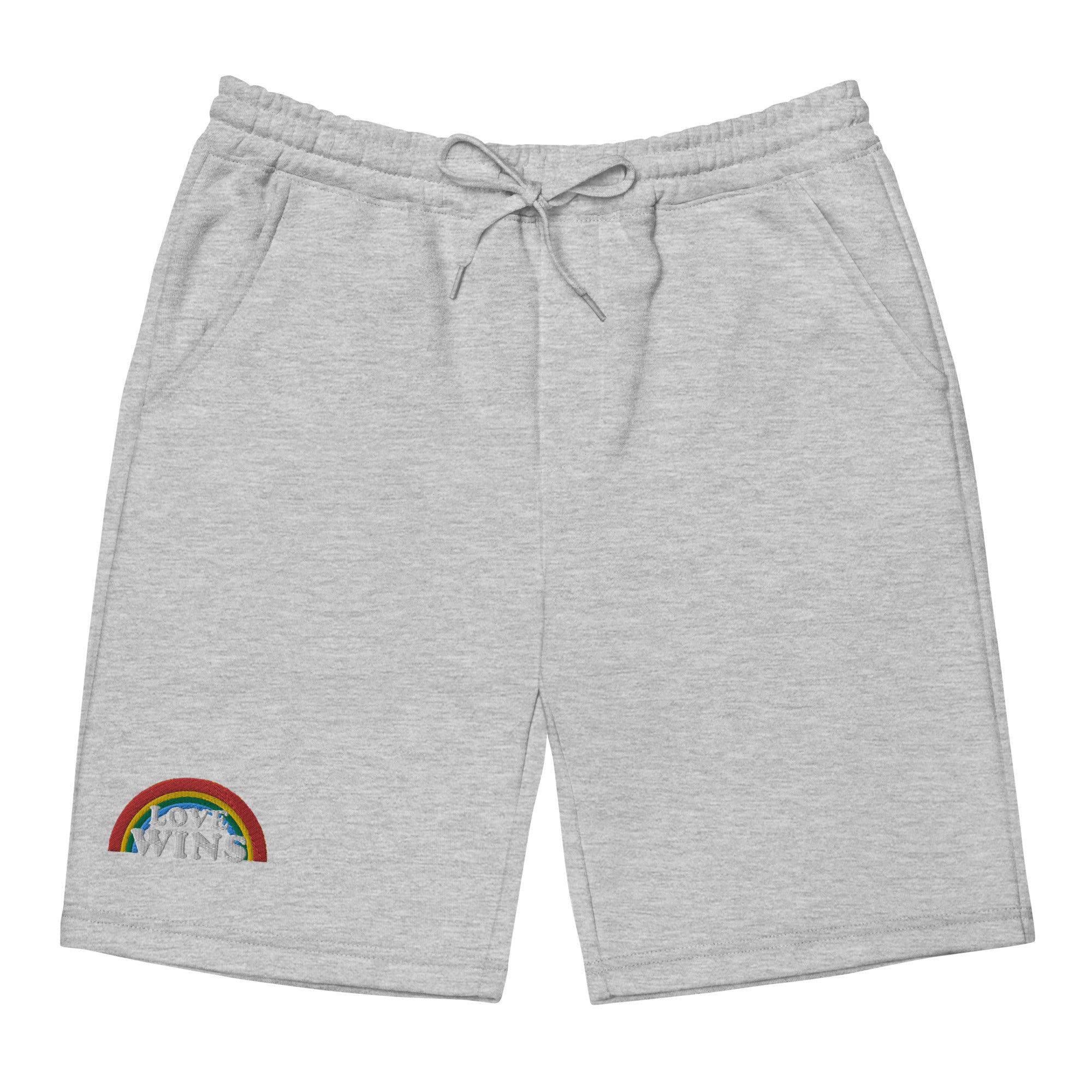 Y'all Means All fleece shorts, view 7 — Rose Gold Co