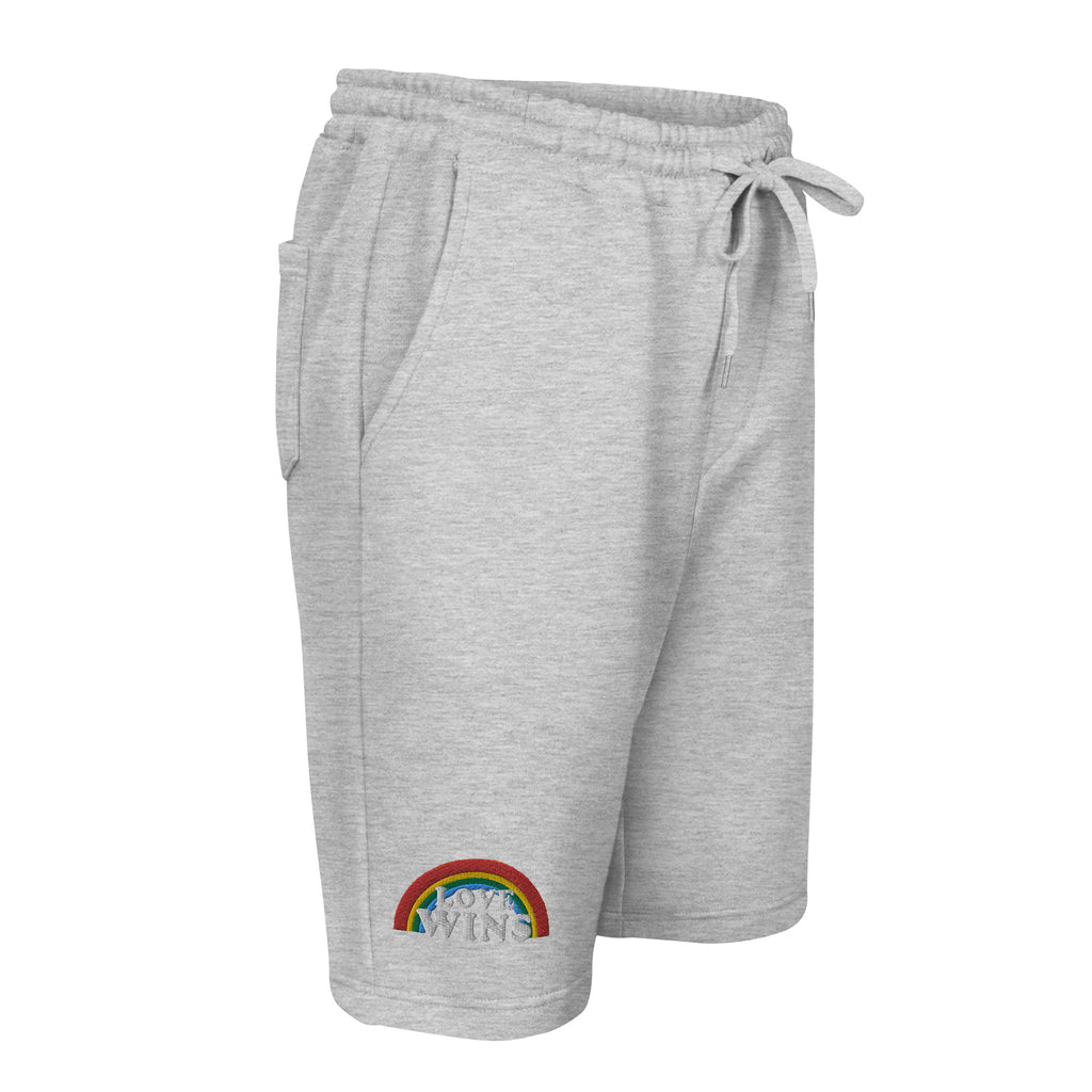 Y'all Means All fleece shorts, view 6 — Rose Gold Co