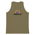 Proud AF rainbow tank top, view 7 — Rose Gold Co