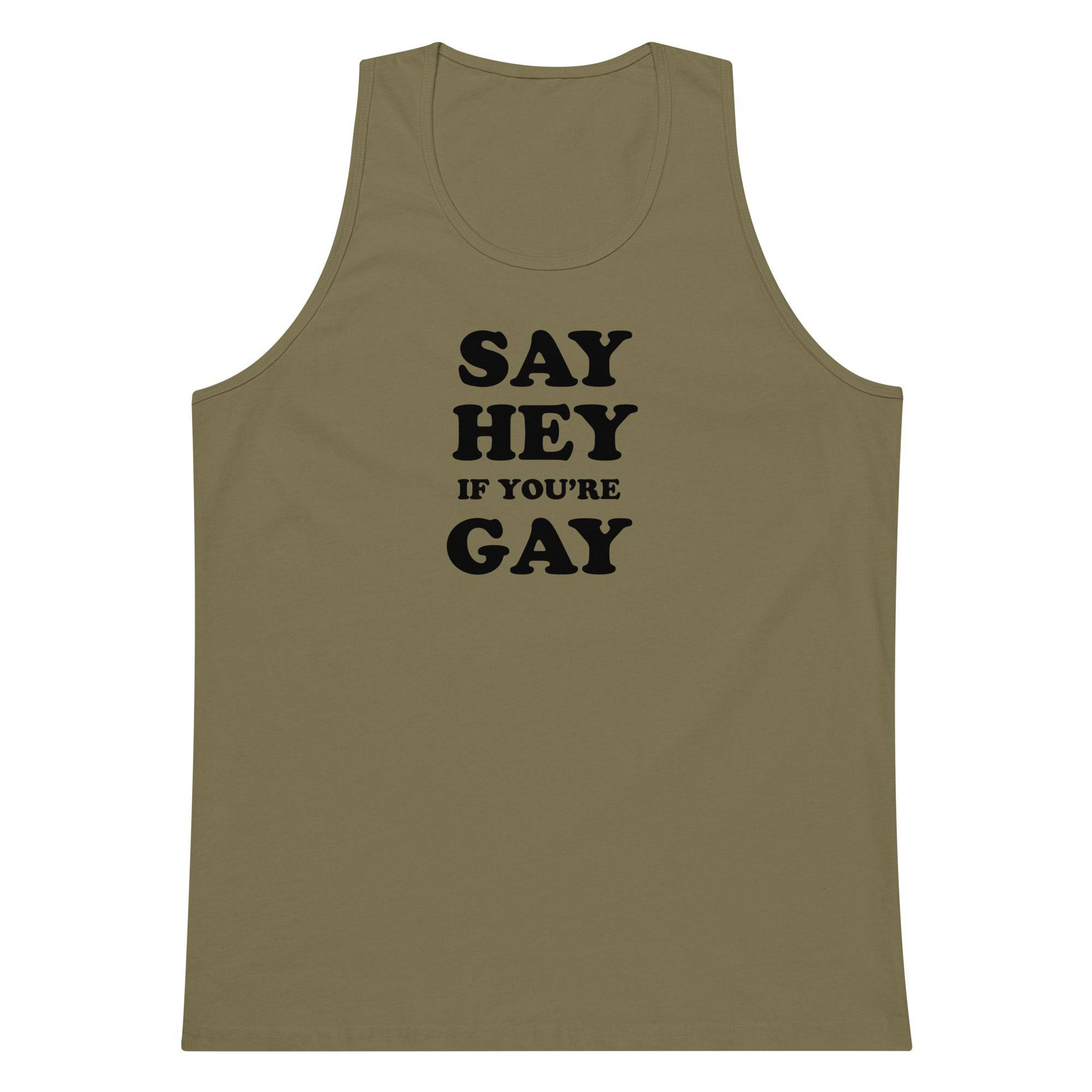 Sounds Gay, I'm In tank top, view 2 — Rose Gold Co