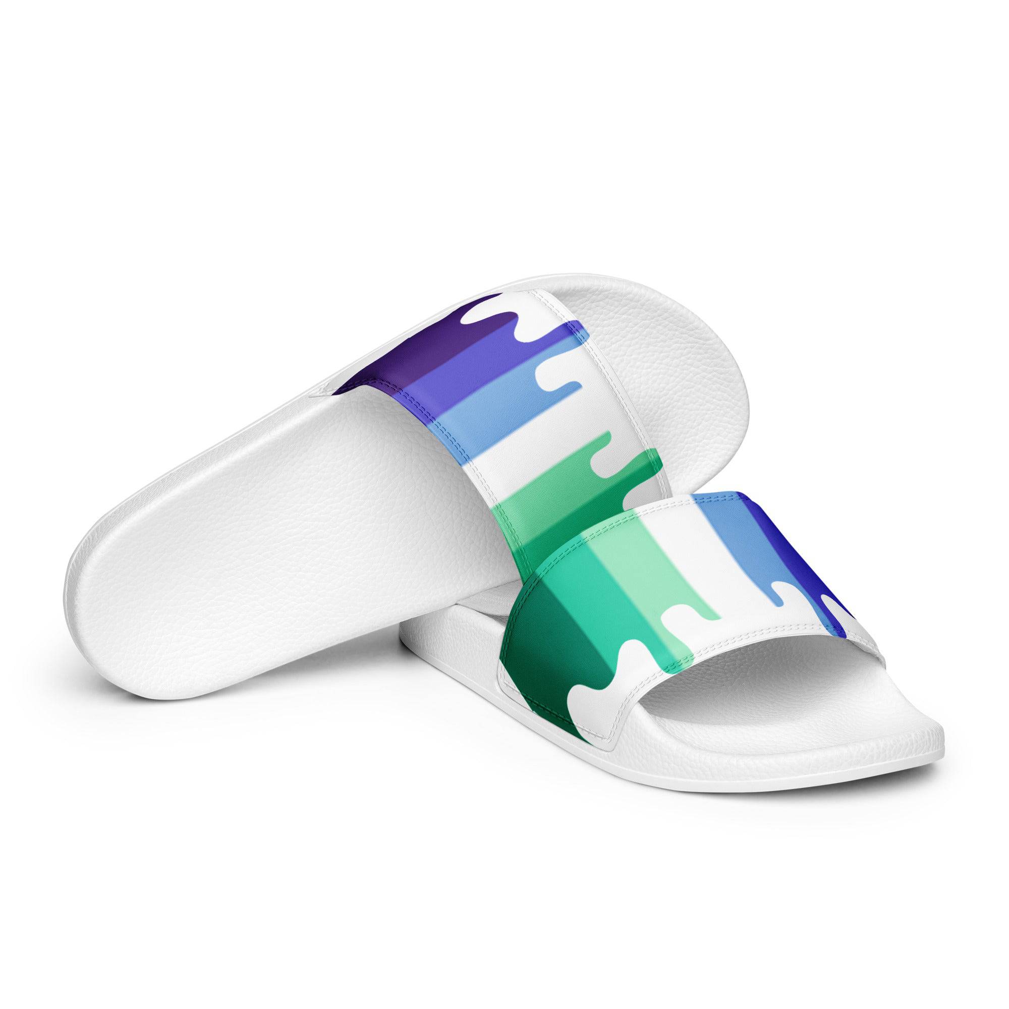 MLM pride men's slides, view 6 — Rose Gold Co