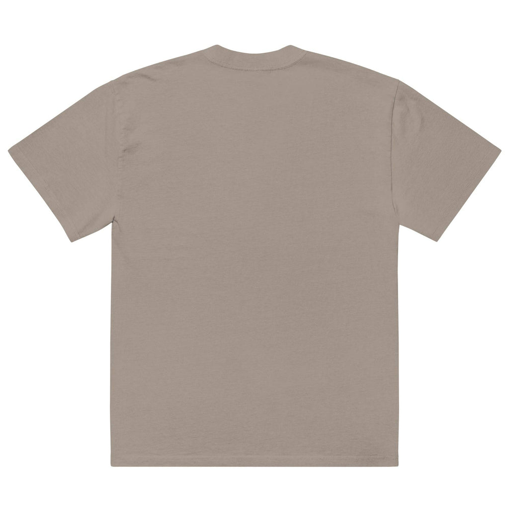 Walqueens oversized faded embroidered tee, view 9 — Rose Gold Co