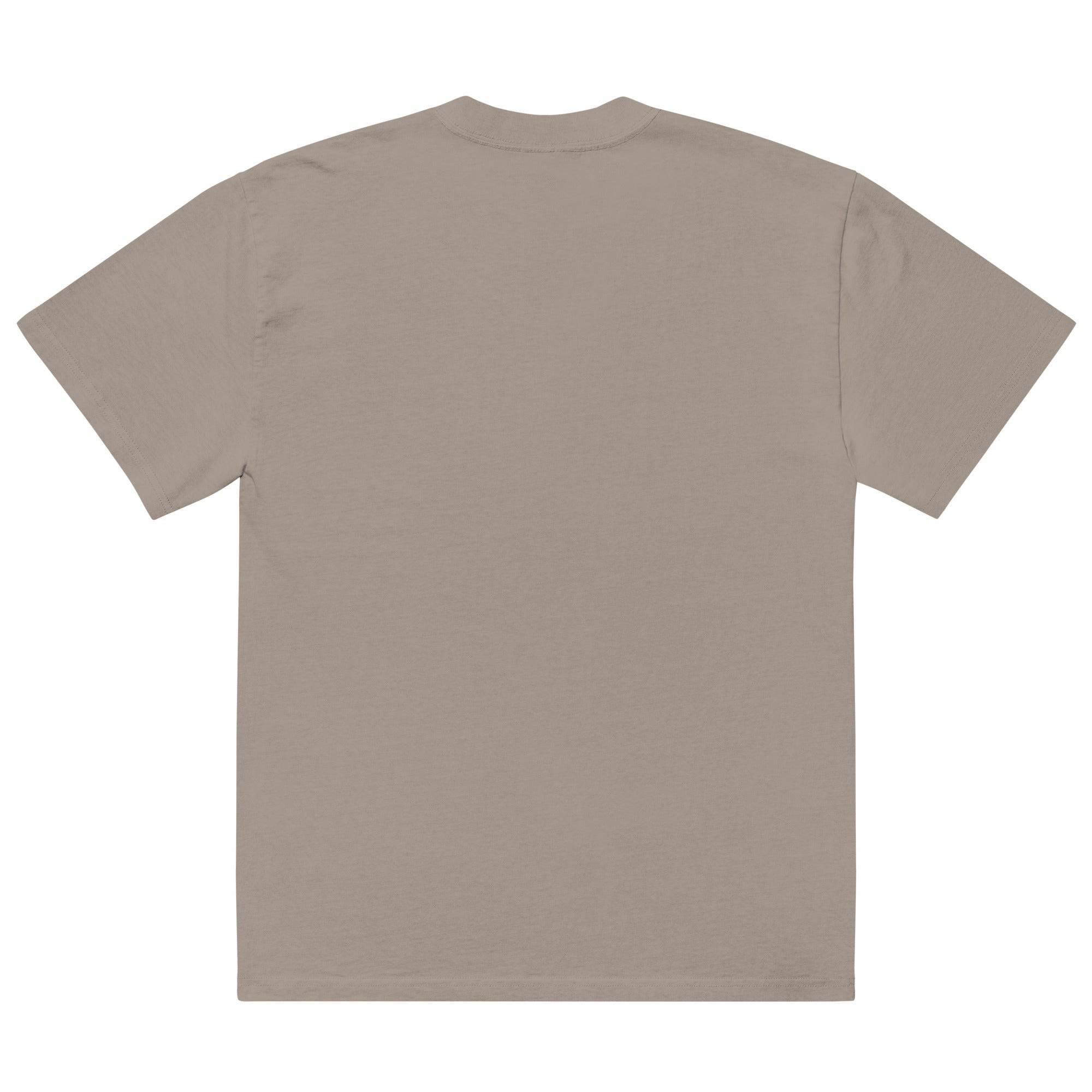 Walqueens oversized faded embroidered tee, view 9 — Rose Gold Co