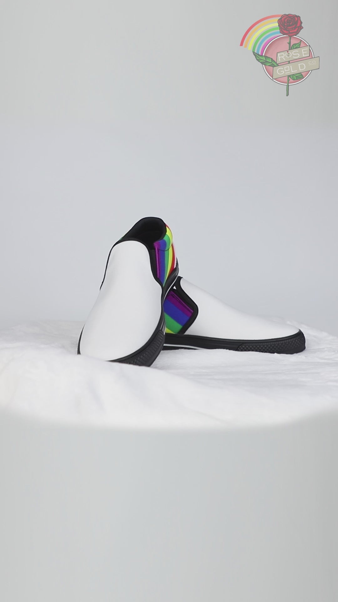 Rainbow LGBT Not A Phase Slip-On Mens Sneakers