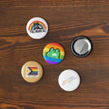 Rainbow pride pin buttons 5 pack — Rose Gold Co