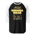 Free Mom Hugs raglan baseball tee, front — Rose Gold Co
