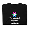 People Not Labels polysexual tee, front view — Rose Gold Co