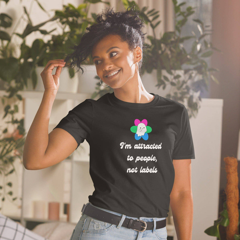 People Not Labels polysexual tee, view 2 — Rose Gold Co