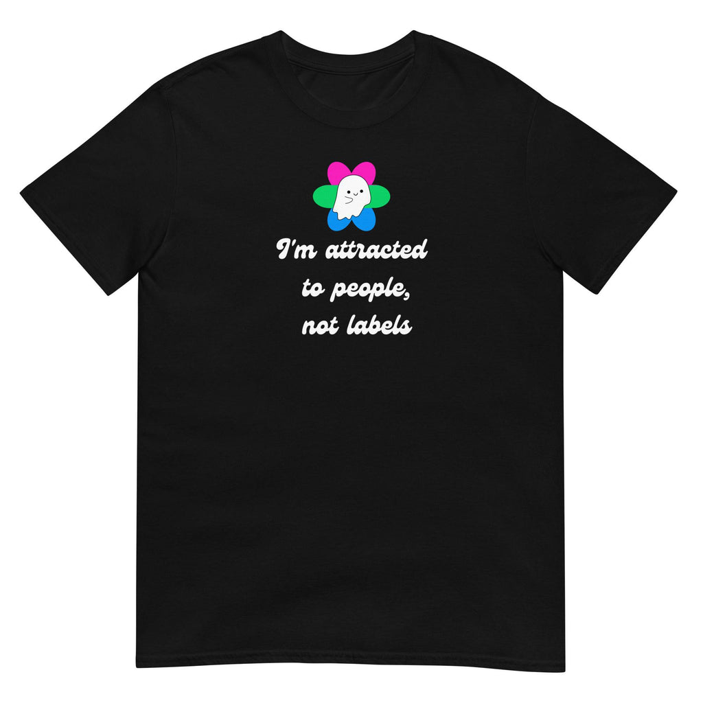 People Not Labels polysexual tee, view 3 — Rose Gold Co