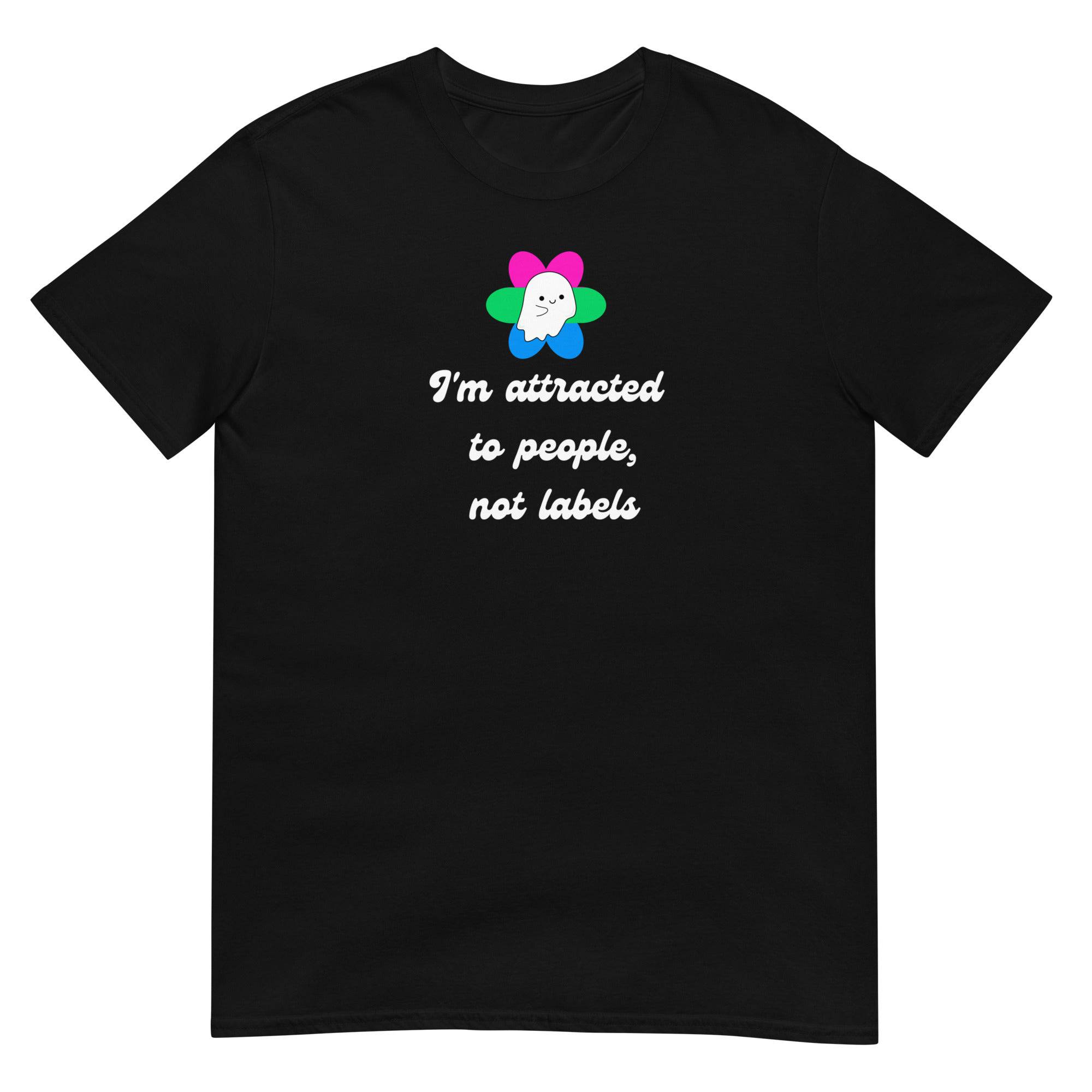 People Not Labels polysexual tee, view 3 — Rose Gold Co
