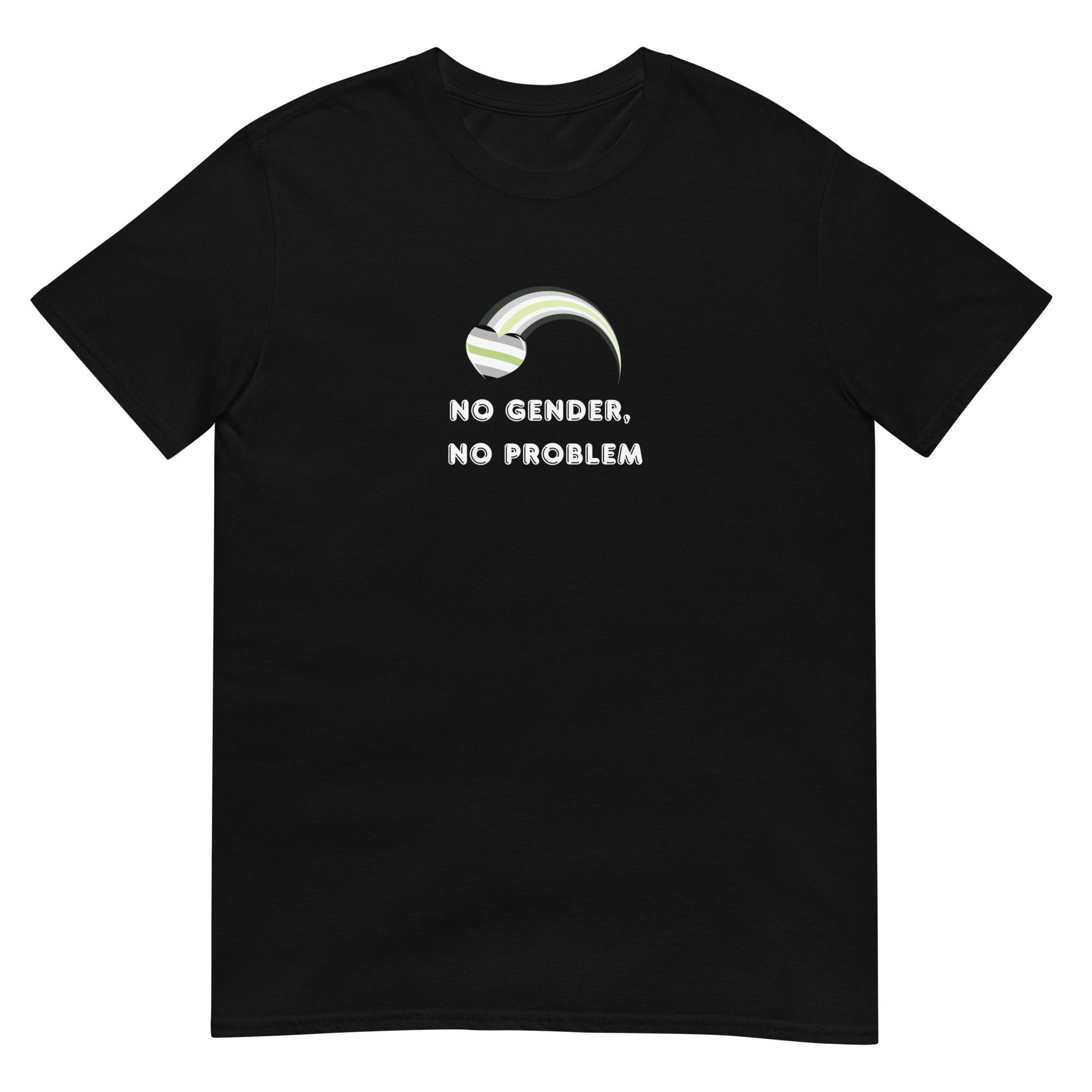 No Gender No Problem agender tee, view 2 — Rose Gold Co