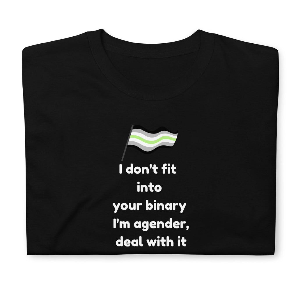 Agender Deal With It tee, view 2 — Rose Gold Co