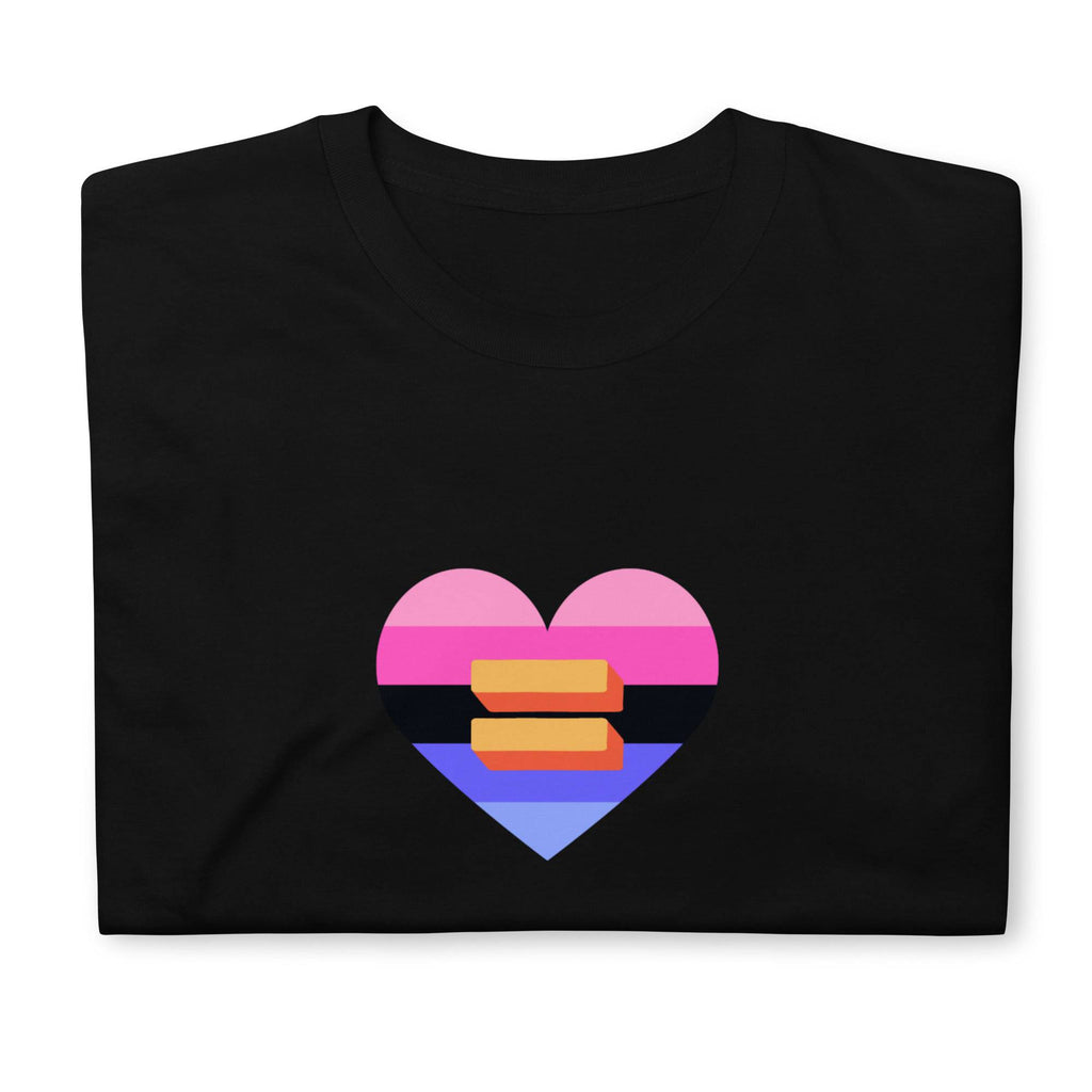 Omni heart pride tee, view 2 — Rose Gold Co