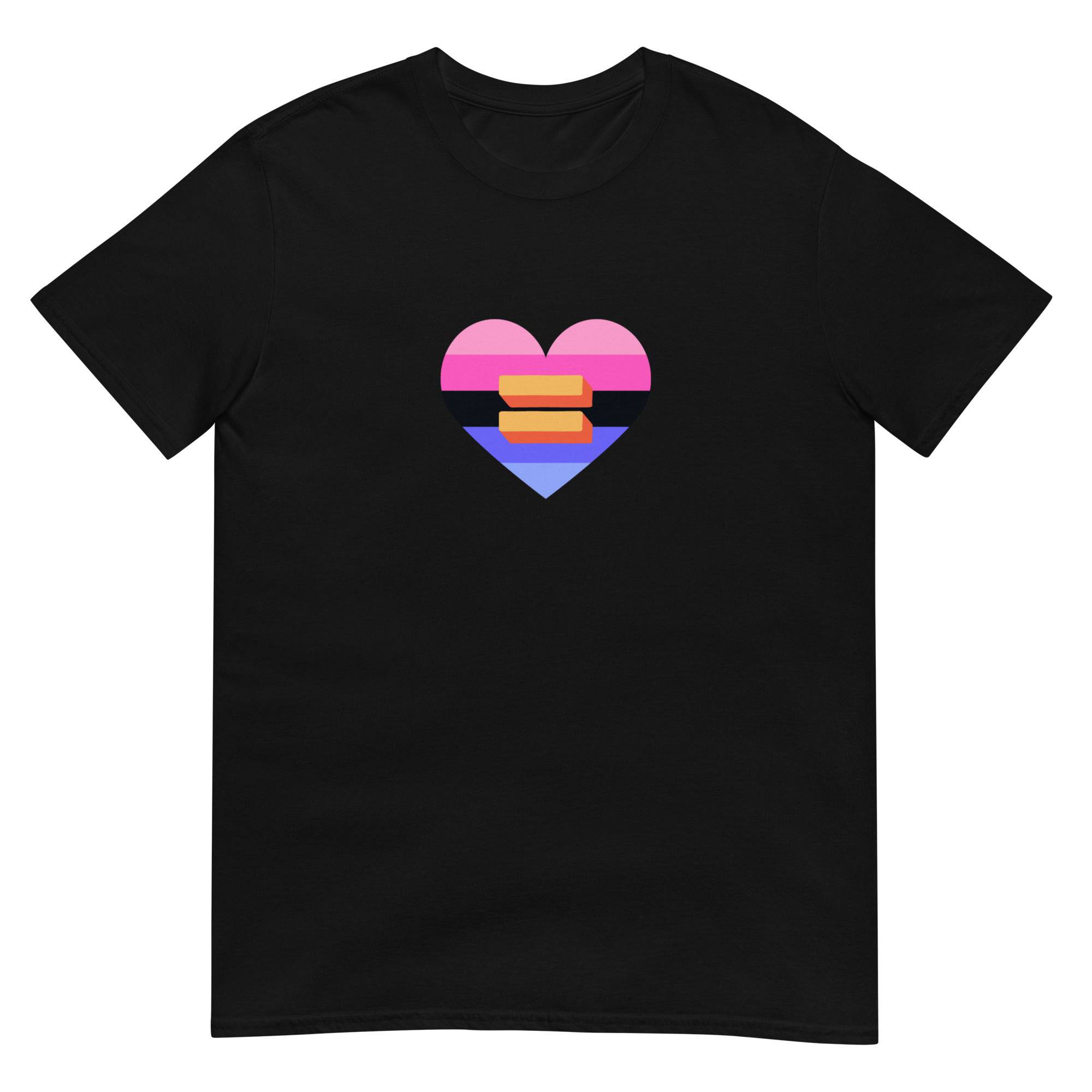 Omni heart pride tee, view 3 — Rose Gold Co