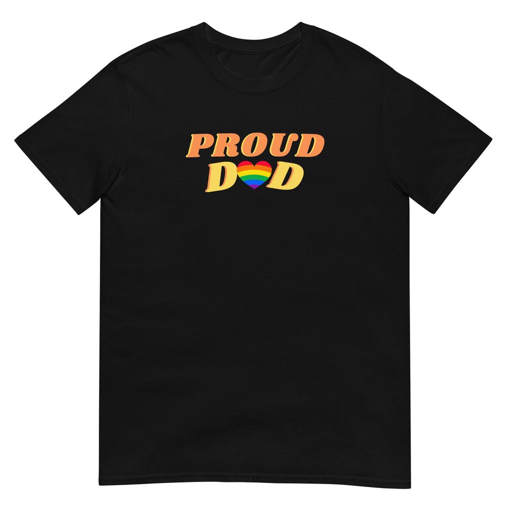 Proud Dad LGBT ally pride t-shirt, view 2 — Rose Gold Co
