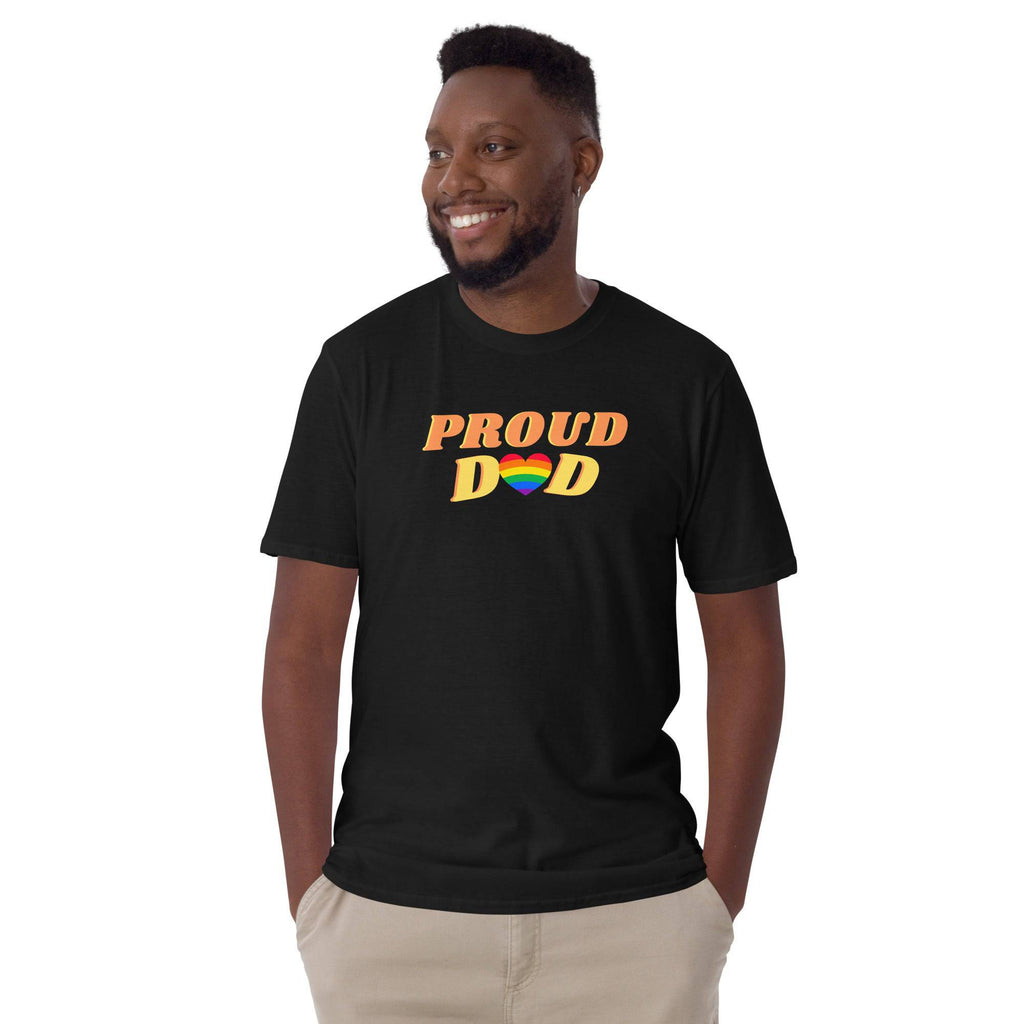 Proud Dad LGBT ally pride t-shirt, view 3 — Rose Gold Co